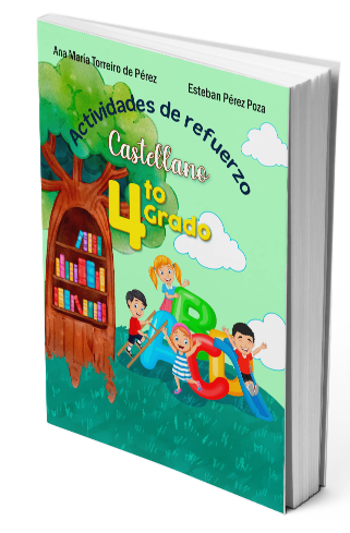 Guía de Castellano para cuarto grado con ejercicios de lectura, escritura y gramática.